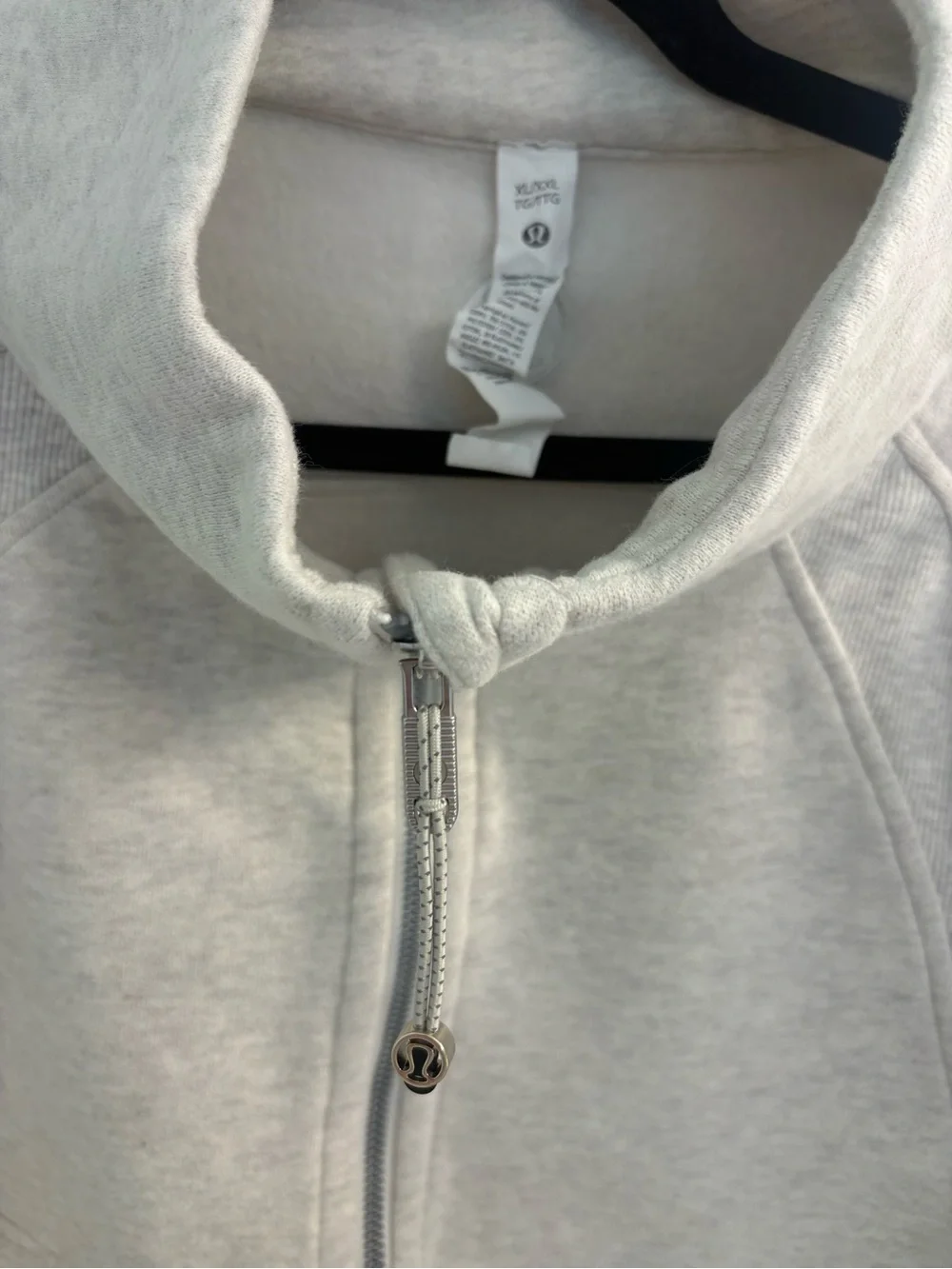 lululemon athletica Cropped Half-Zip Funnel Neck Sweater — Oatmeal - Picture 4 of 7